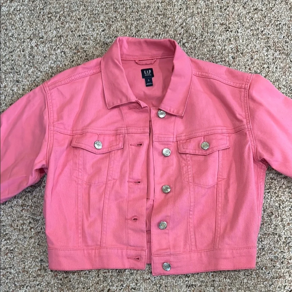GAP Kids Pink Denim Jacket- M